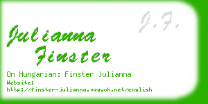 julianna finster business card